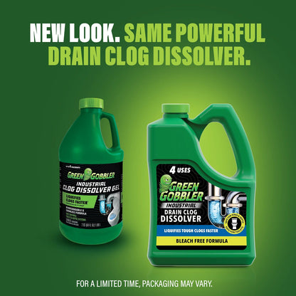 Green Gobbler Industrial Strength Drain Clog Remover & Cleaner Liquid Gel- 64Oz, 1 Ct