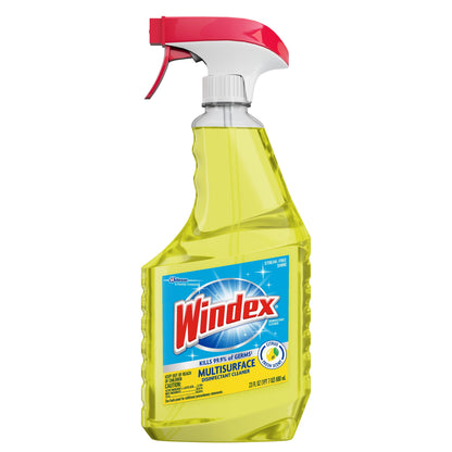 Windex Disinfectant Cleaner Multi-Surface Citrus Fresh, Spray Bottle, 23 Fl Oz