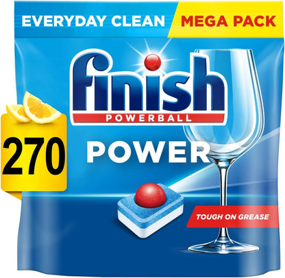 Finish Powerball All in 1 Max Lemon Dishwasher Mega Value 90 Tablets