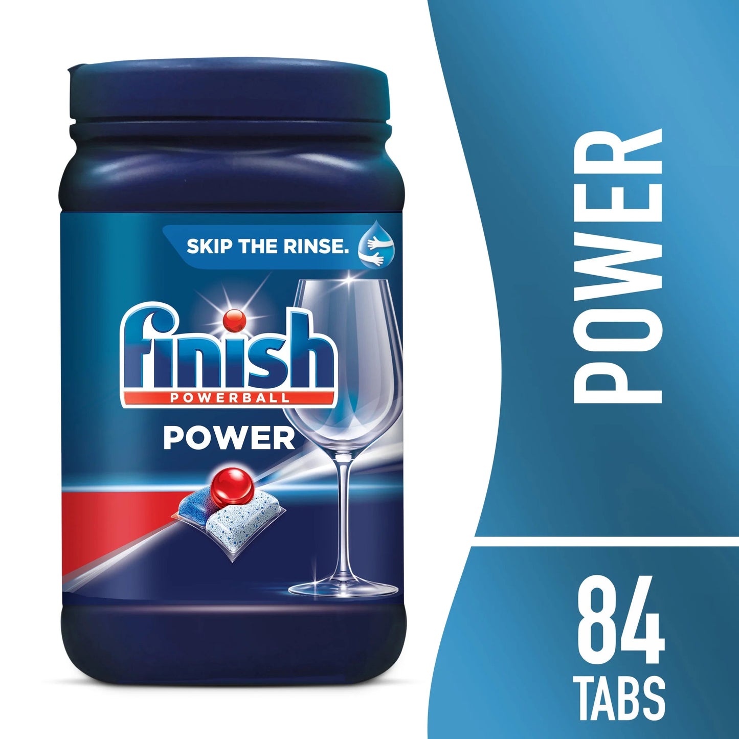 Finish Power, 84Ct, Dishwasher Detergent, Powerball, Dishwashing Tablets, Dish Tabs