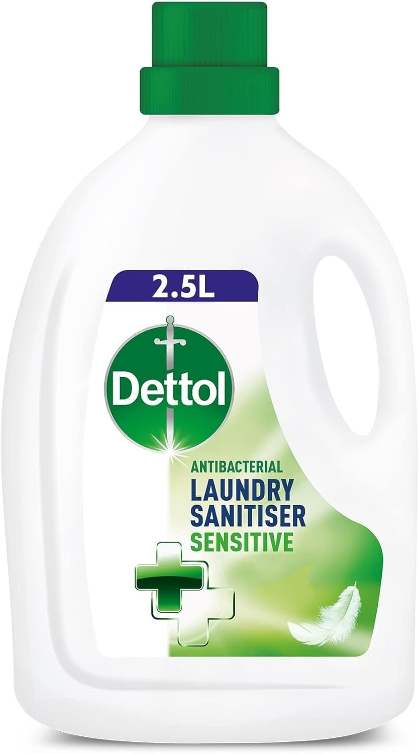 Dettol Laundry Sanitiser, Fresh Cotton, 4 X 1.5L Multipack (6L Total), Antibacterial Disinfectant, Kills 99.99% of Germs, Cleanser for Hygienic Freshness