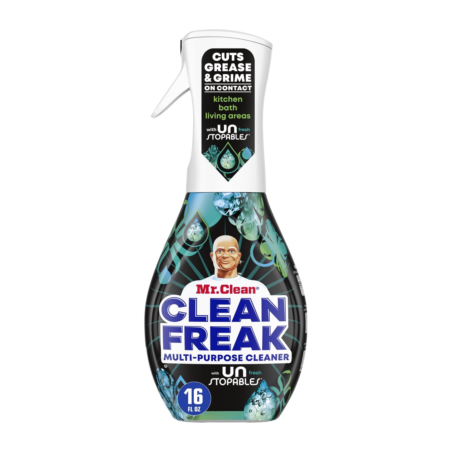 Mr. Clean Clean Freak All Purpose Cleaner Spray, Multi-Surface Cleaning, Unstopables Scent, 16 Fl Oz