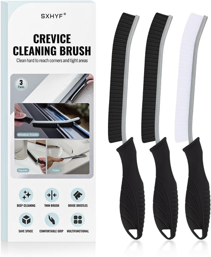 Sxhyf Cleaning Brush - Hard Bristle Crevice Cleaning Brush UK, Multifunctional Gap Cleaning Scrub Brush, Grout Brush, Cleaning Products for Household Use, Home, Kitchen, Bathroom, Window, Vehicle