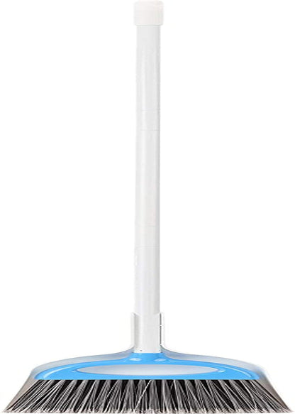 Amazon Basics Angled Push Broom, Blue&White