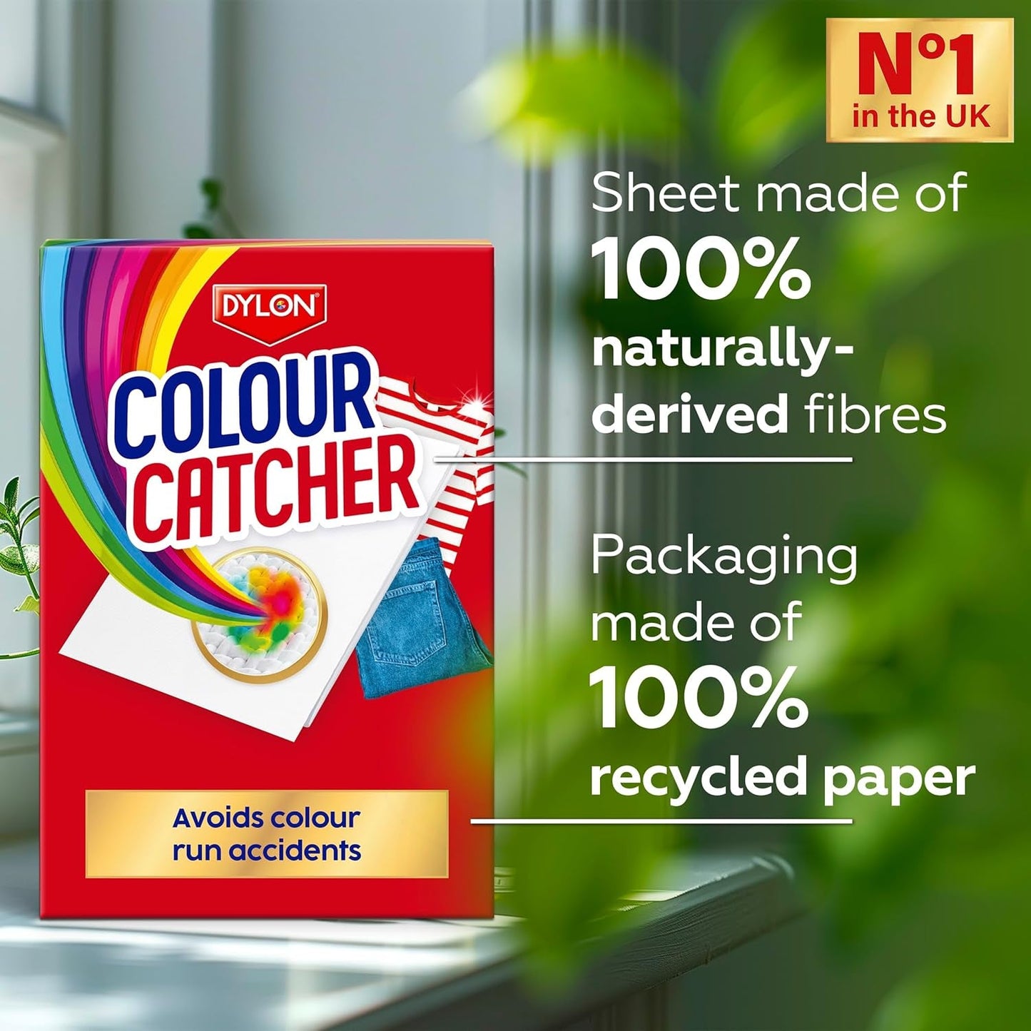 Colour Catcher Colour Protection Sheets (1 Pack X 52 Sheets), Colour Catcher Sheets for Mixed Colour Washes to Avoid Colour Run Accidents, Made of 100% Naturally-Derived & Biodegradable Fibres