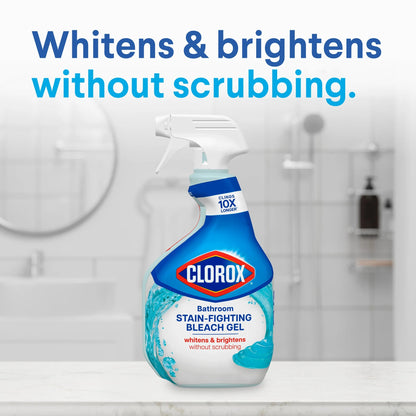 Clorox Bathroom Bleach Gel and Shower Cleaner Spray, 30 Oz