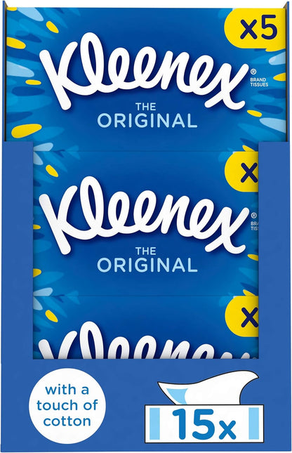 Kleenex Mansize Tissues - 12 Box Pack (1080 Tissues Total)