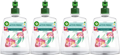 Air Wick Aerosol-Free Automatic Air Freshener Spray Refill, Eucalyptus & Freesia, Pack 1 X 228Ml, 24X7 Active Fresh Odour Neutraliser, Lasts up to 70 Days, Air Freshener for Home