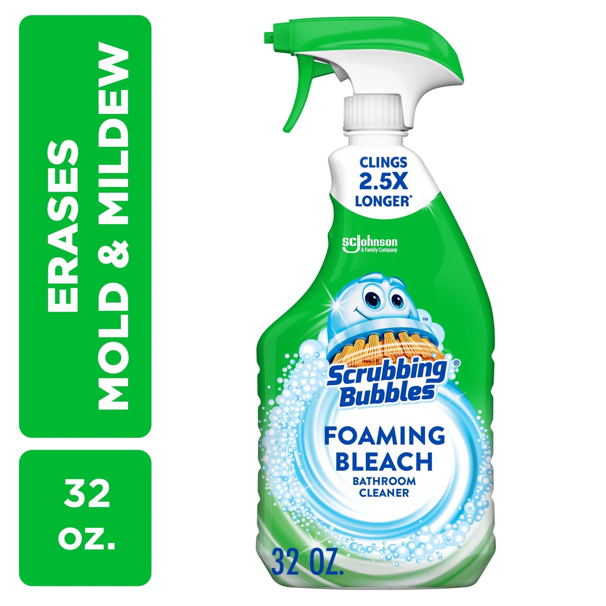 Scrubbing Bubbles Foaming Bleach Bathroom Cleaner, Fresh Scent, Trigger Bottle, 32 Oz, 1 Count