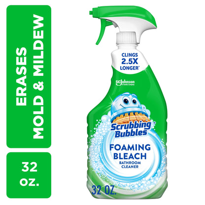 Scrubbing Bubbles Foaming Bleach Bathroom Cleaner, Fresh Scent, Trigger Bottle, 32 Oz, 1 Count