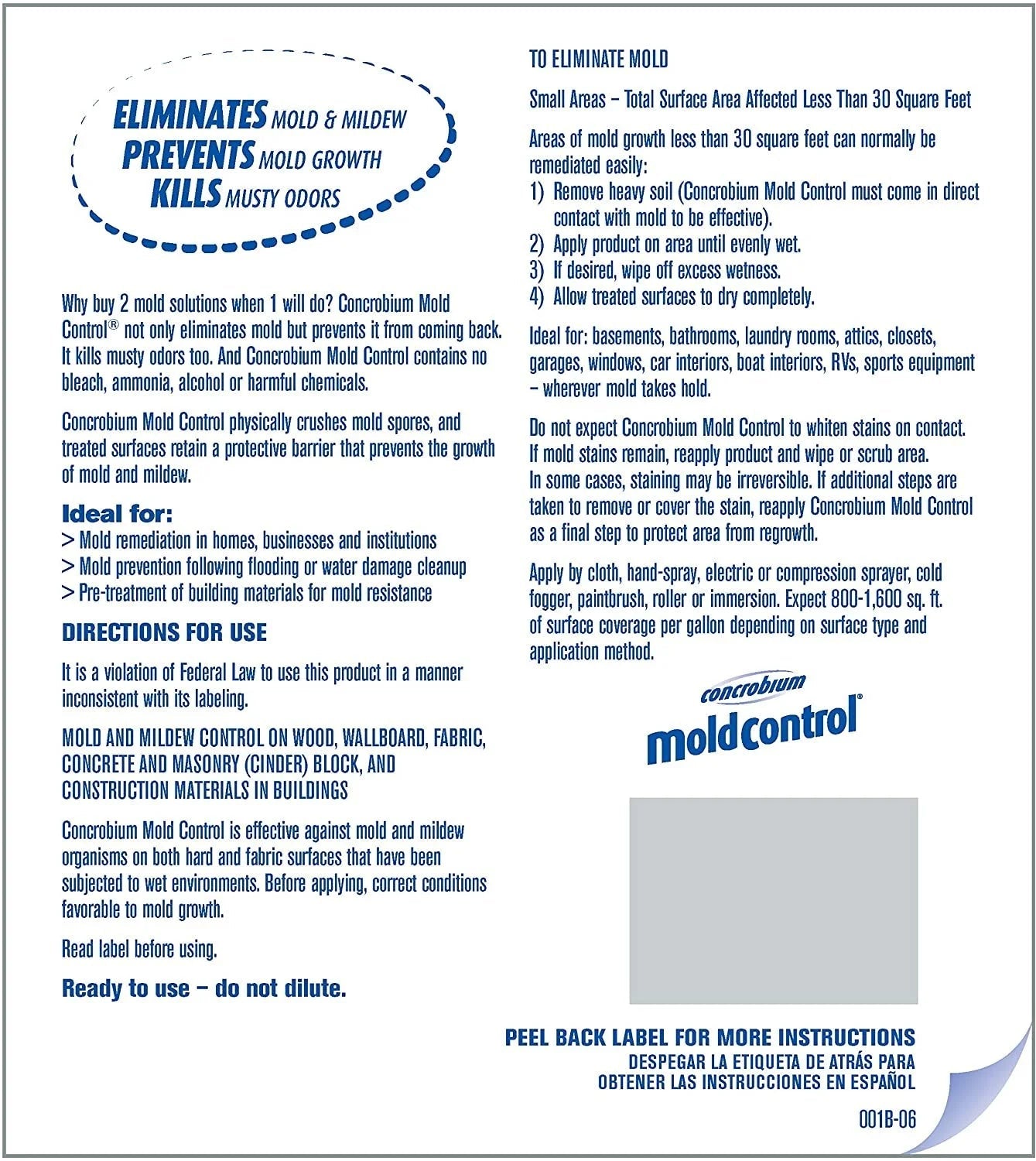 Concrobium 25001CAL Mold Control, Clear