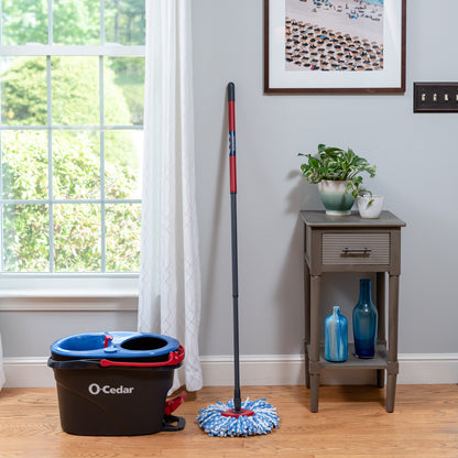 O-Cedar Rinseclean™ Clean Water Spin Mop and Bucket System | Clean with Clean Water | Removes 99% of Bacteria