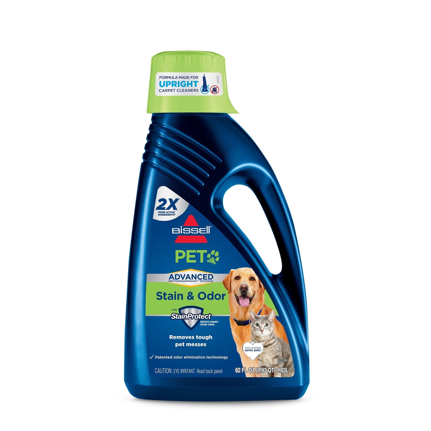 BISSELL Pet Stain Odor Remover and Carpet Solution, 62 Fluid Ounces 88N2