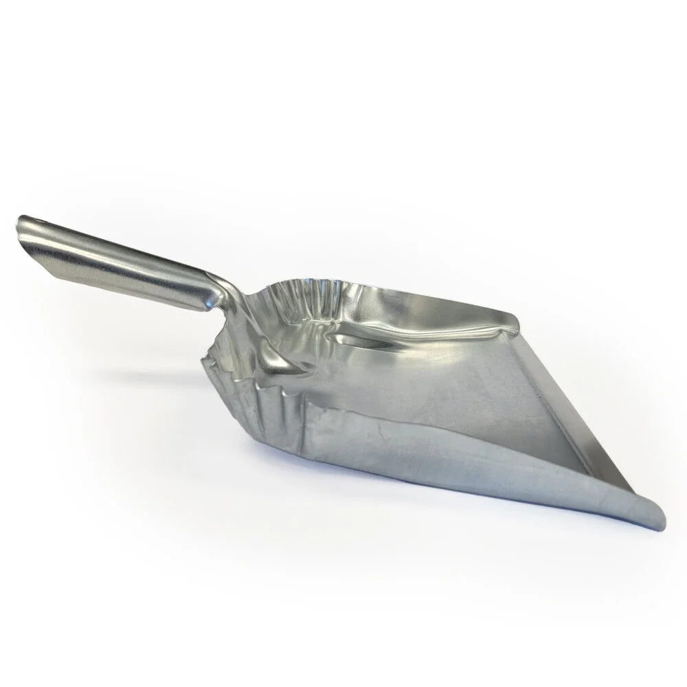 Fulton Heavy Duty Galvanized Steel Dustpan - Silver