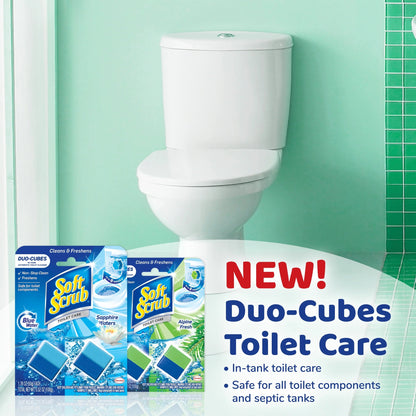 Soft Scrub In-Tank Toilet Cleaner Duo-Cubes, Alpine Fresh, 4 Count