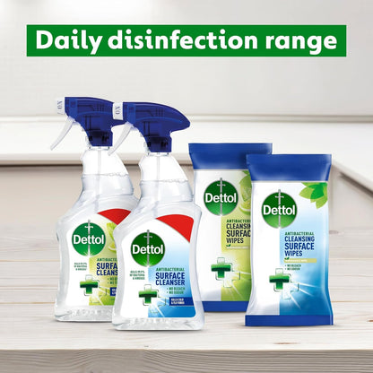 Dettol Antibacterial Biodegradable Cleaning Wipes, 330 Total (3X110), Kitchen, Bathroom, Floor Disinfectant, Eco-Friendly, Multi-Surface, Germ Protection, Fresh Scent