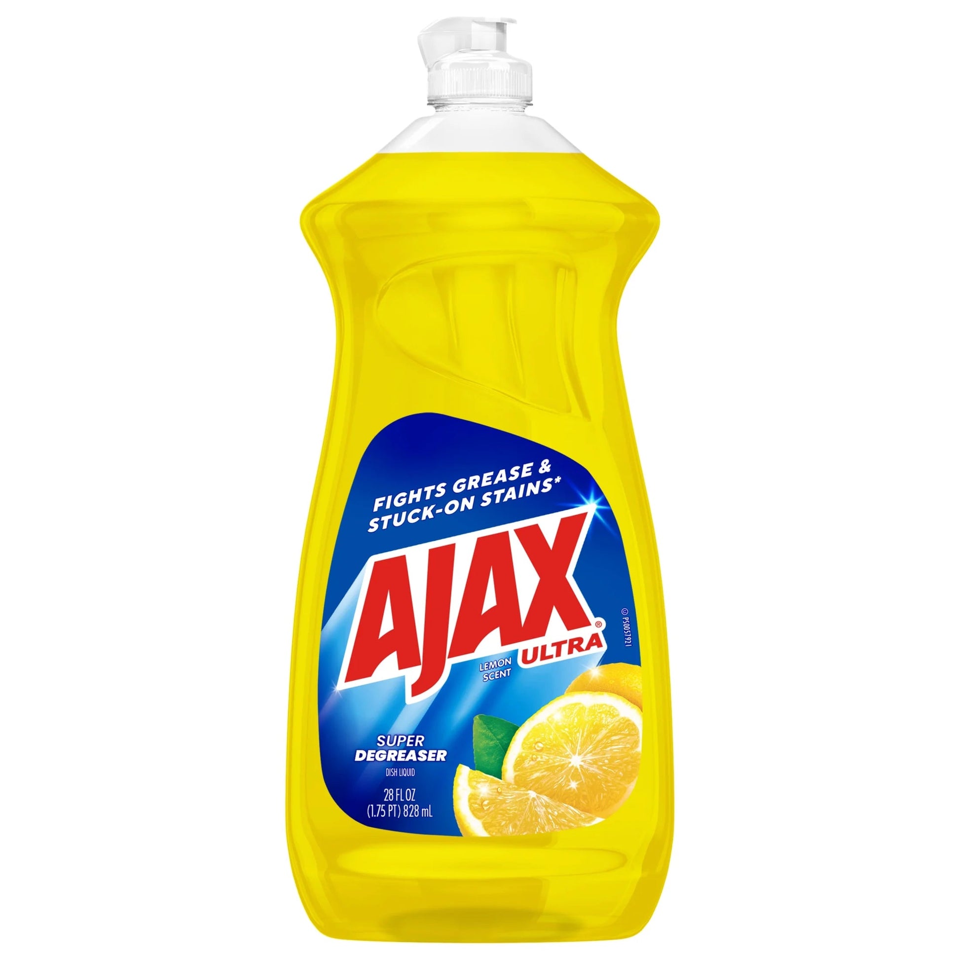 Ajax Ultra Liquid Dish Soap, Lemon Scent, Super Degreaser, 28 Fluid Ounce