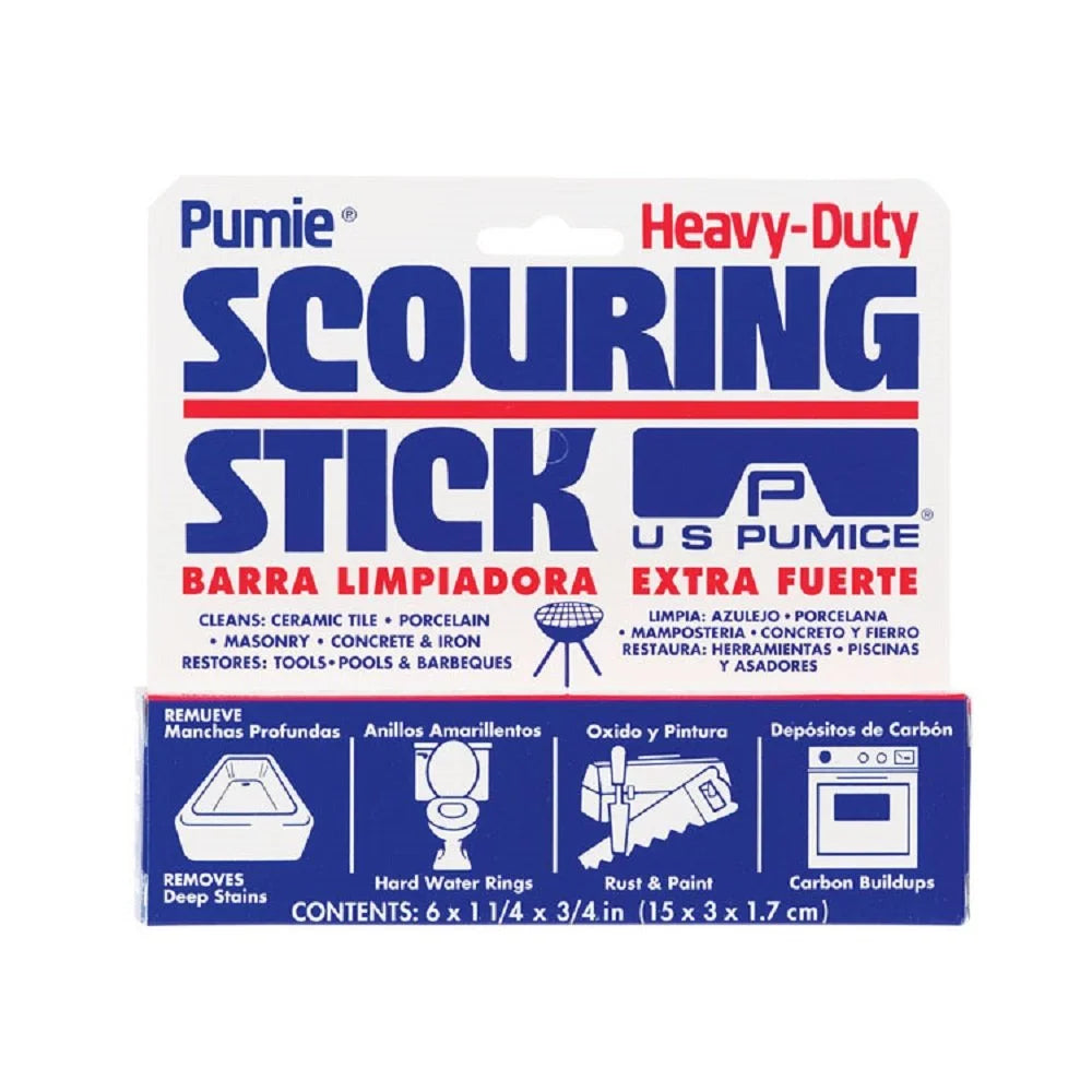 Pumie Scouring Stick, Non Toxic, Removes Hard Stains, Hand Held.