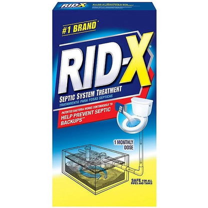 RID-X Septic Treatment, 1 Month Supply of Powder, 9.8 Oz