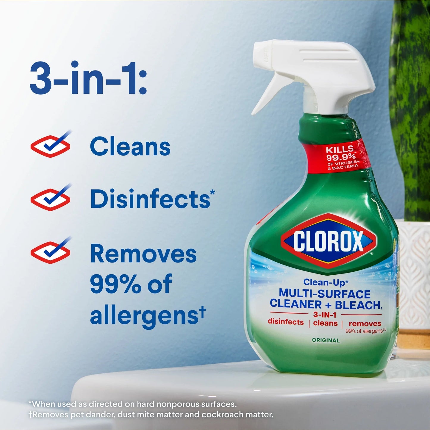 Clorox Clean-Up All Purpose Cleaner Spray with Bleach, Spray Bottle, Original, 32 Oz