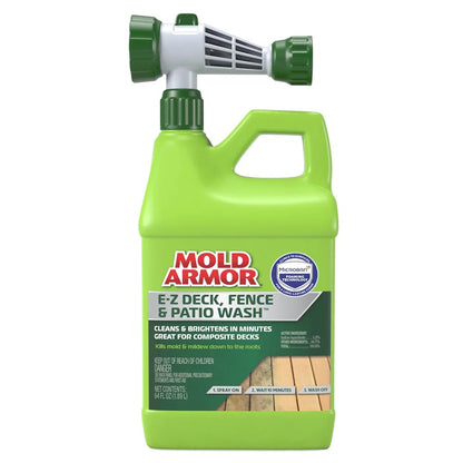 Mold Armor E-Z Deck Wash for Wood Surfaces, Composite Deck & Fence, 64 Oz.