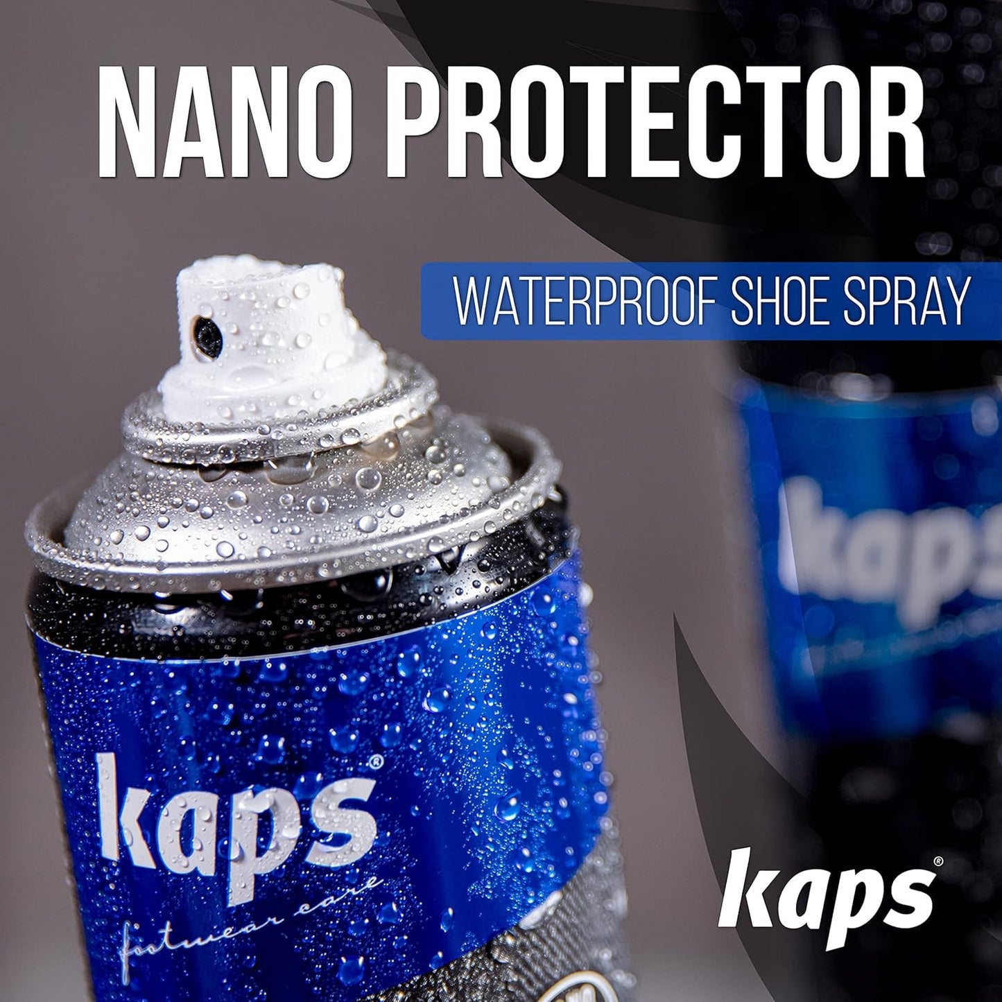 Kaps Nano Protector Waterproofing Spray for Leather, Nubuck, Suede, Textiles and TEX Materials, Moisture and Dirt Repellent