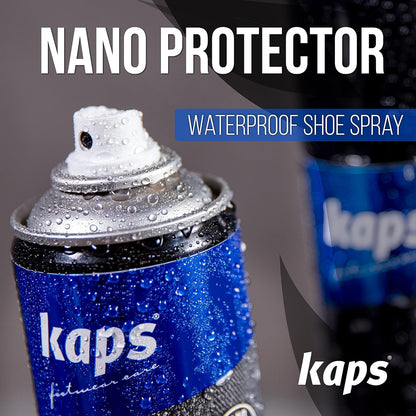 Kaps Nano Protector Waterproofing Spray for Leather, Nubuck, Suede, Textiles and TEX Materials, Moisture and Dirt Repellent