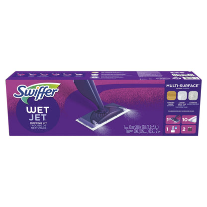 Swiffer Wetjet Hardwood and Floor Spray Mop Multi Surface, All-In-One Mopping Cleaner Starter Kit