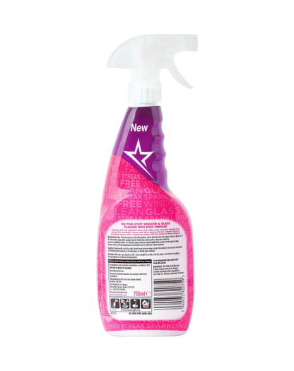 The Pink Stuff, Miracle Window and Glass Cleaner Spray, Rose Vinegar, 25.36 Fluid Ounce