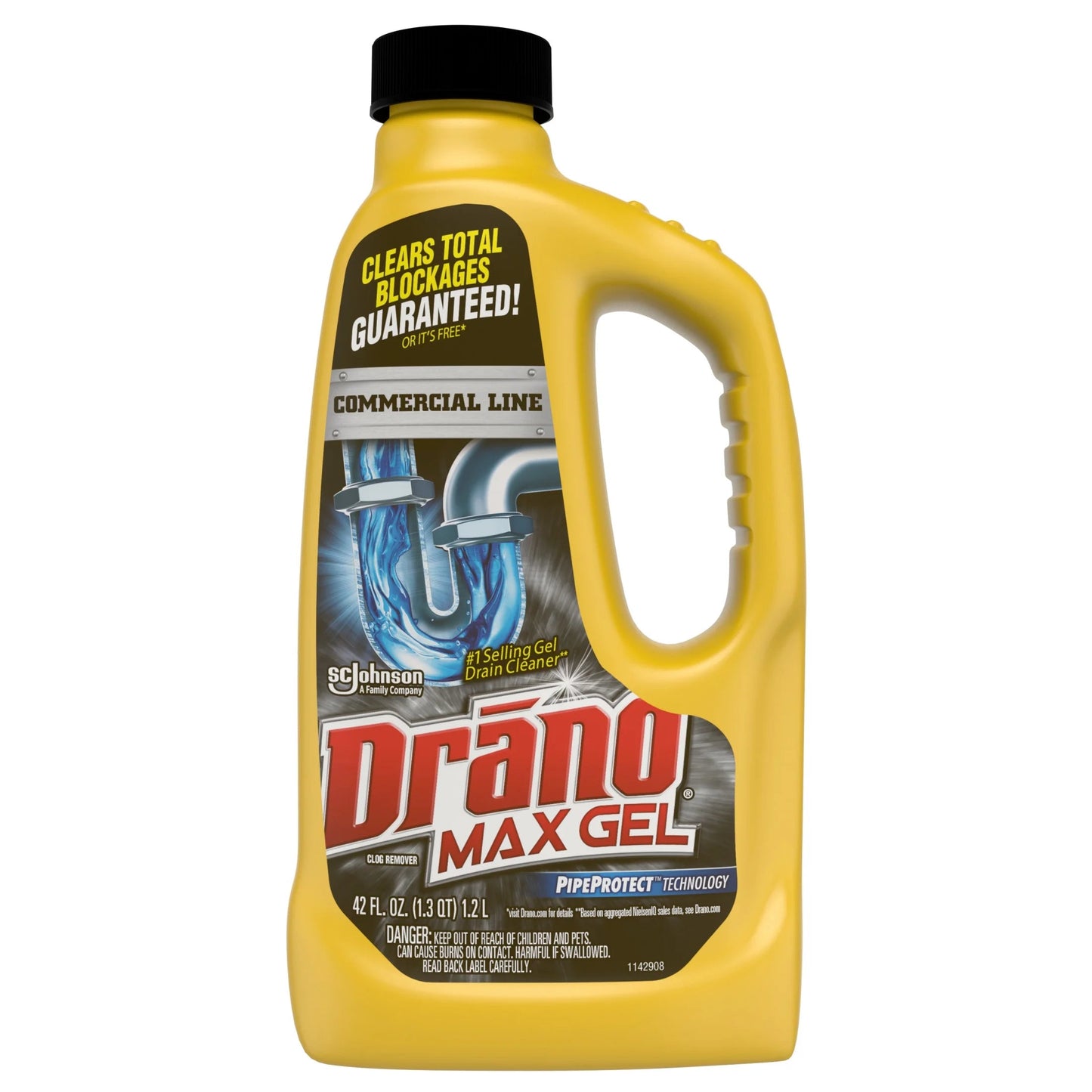 Drano Max Gel Drain & Clog Remover, Professional Strength, 42 Oz