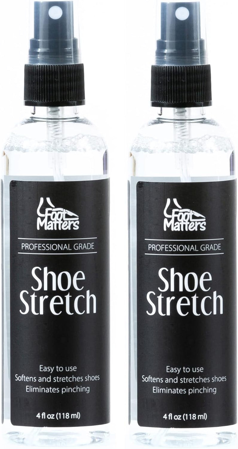 Footmatters Professional Boot & Shoe Stretch Spray – Softener & Stretcher for Leather – 4 Oz