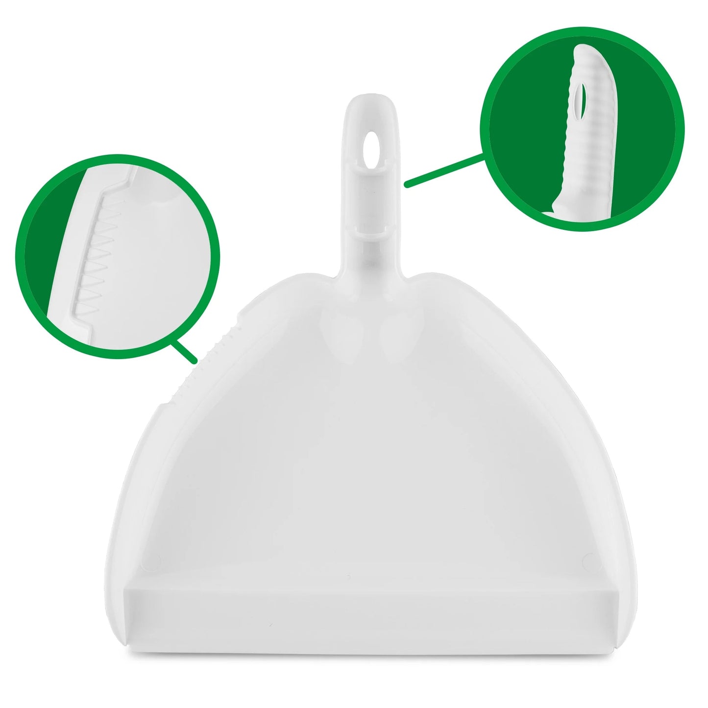 Libman Angle Brooms and Dust Pans Value Pack Green / White Steel Handle (2 Brooms 2 Dustpans)