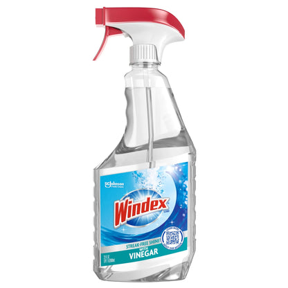 Windex® with Vinegar Glass Cleaner, New Spray Bottle, 23 Fl Oz