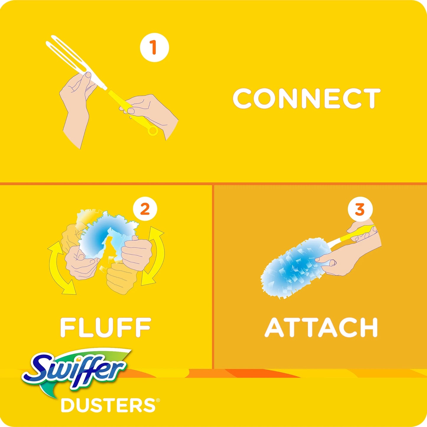 Swiffer Dusters Cleaning Kit, Feather Duster Alternative, Unscented, 1 Handle + 5 Refills