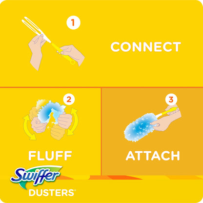 Swiffer Dusters Cleaning Kit, Feather Duster Alternative, Unscented, 1 Handle + 5 Refills