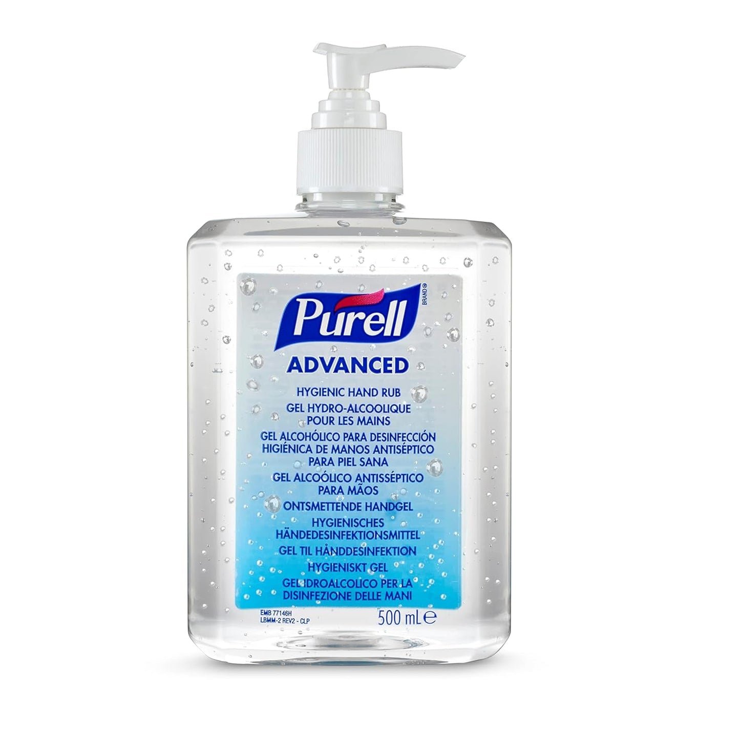 PURELL ADVANCED HAND SANITISER GEL 500Ml, Pump Bottle. Hand Sanitizer Gel Kill 99.99% of Most Common Germs. 70% Alcohol Formulation with Moisturisers. Exceptional Antimicrobial Efficacy