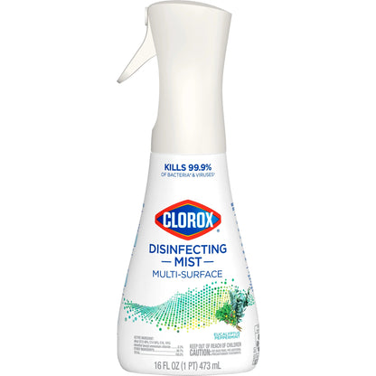 Clorox Disinfectant Mist, Multi-Surface Spray, Eucalyptus Peppermint, 16 Fl Oz