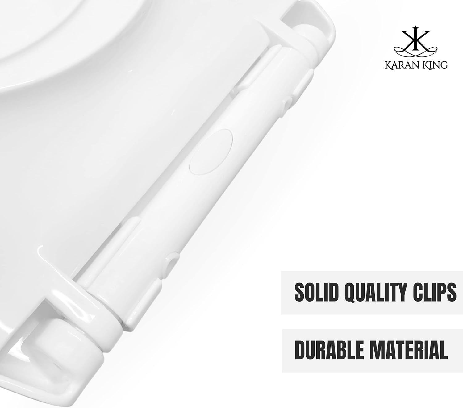 KARAN KING - Convenient Quick-Release Family Toilet Seat for Easy Cleaning and Potty Training - Adjustable 360 Degree Hinges for Adult and Kid-Friendly Use - Kid-Friendly Toilet Seat, Easy Fit