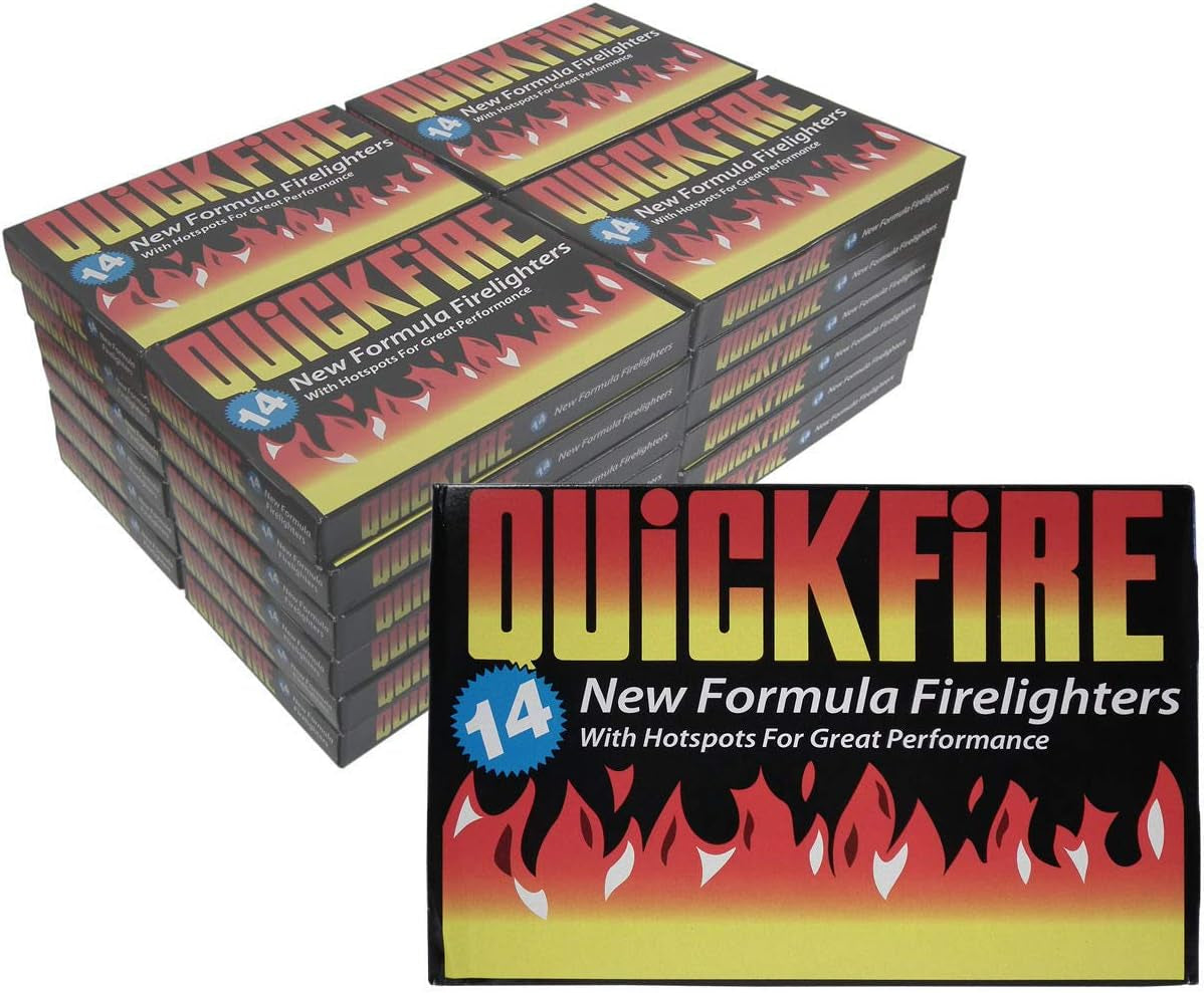 24 Packs of Quickfire Firelighters Bulk Pack Hotspots