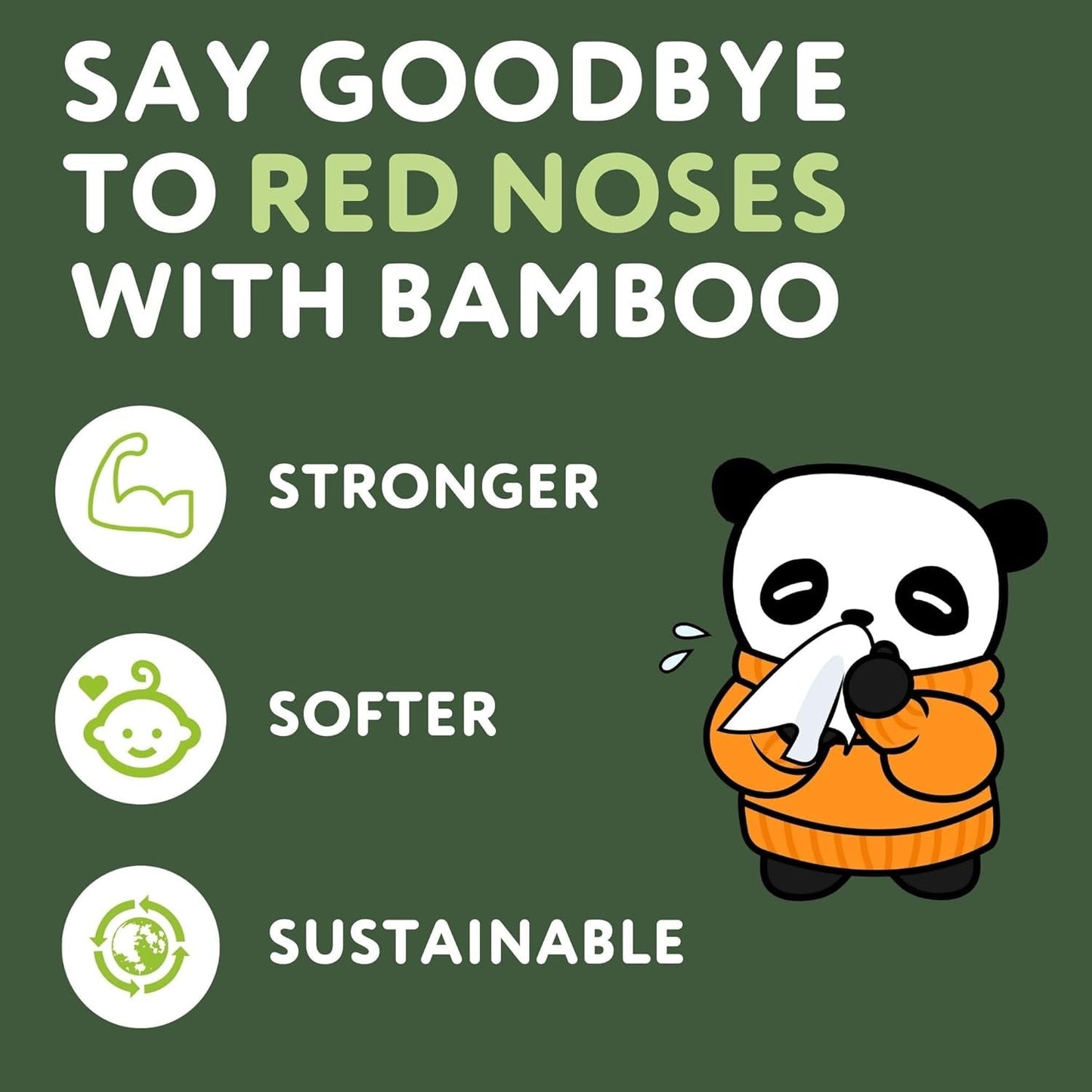 The Cheeky Panda Bamboo Facial Tissues | Sustainable Tissue Box | Plastic Free Box of Tissues