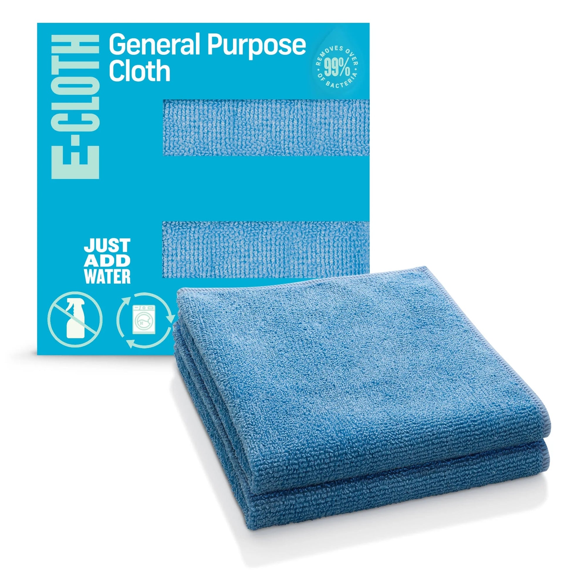 E-Cloth General Purpose Cleaning Cloth, Premium Microfiber Cleaning Cloth, 100 Wash Guarantee, Assorted Colors, 4 Pack