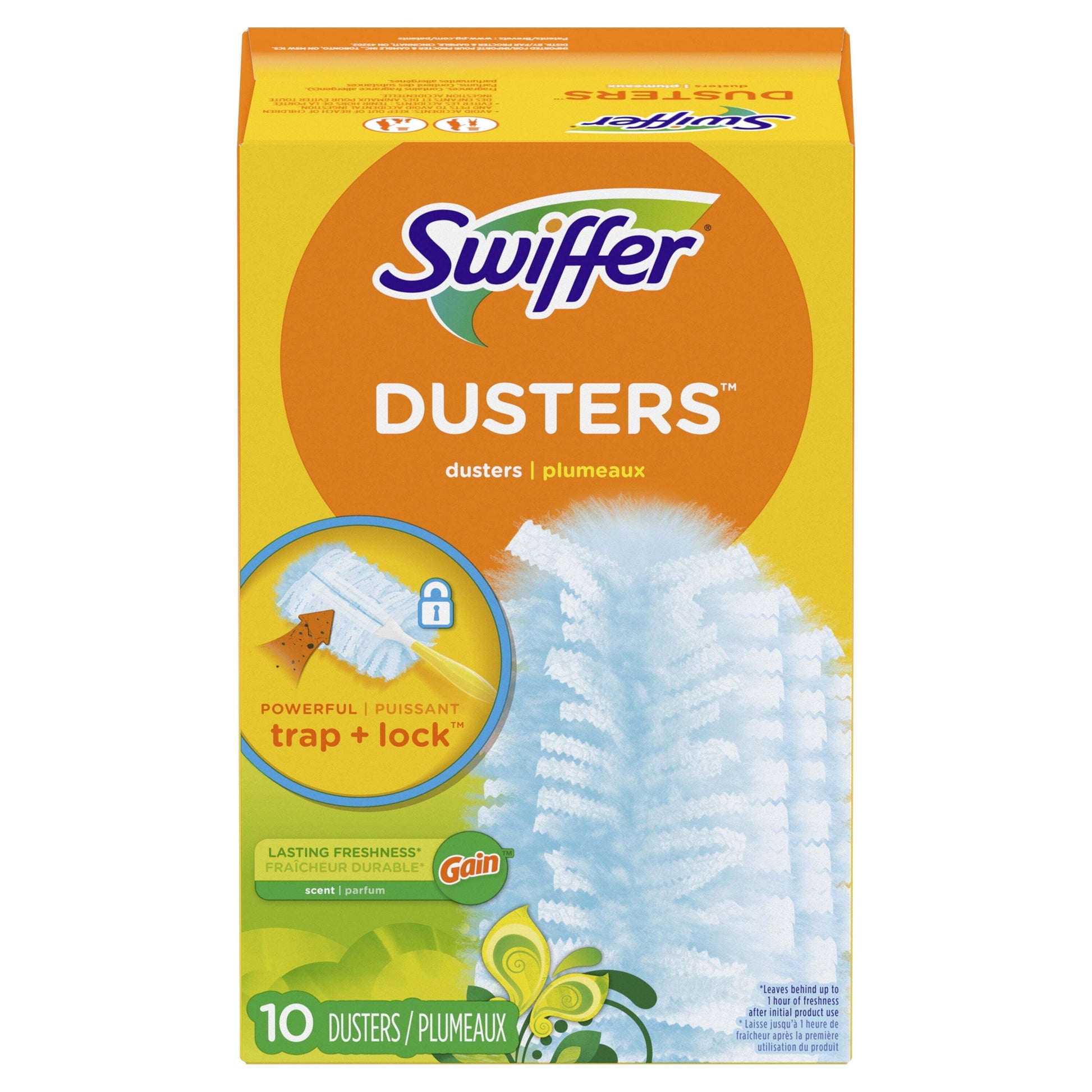 Swiffer Dusters Refill for Cleaning, Feather & Microfiber Duster Alternative, Gain, 10Ct