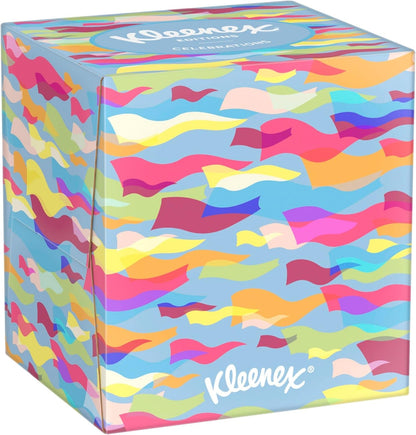 Kleenex Limited Edition Design Tissue Cubes - 12 Cube Facial Tissue Boxes, Designed to Look Beautiful in the Home