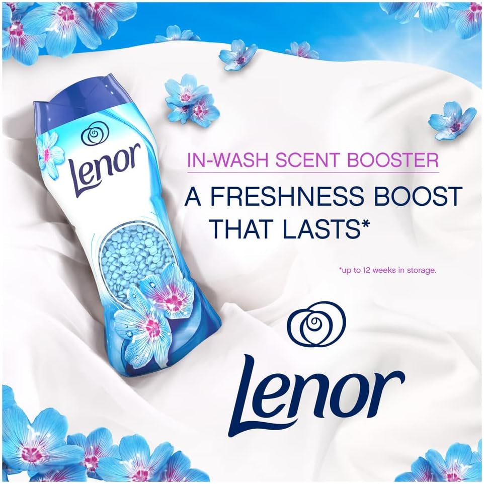 Lenor In-Wash Laundry Scent Booster Beads, 570G, Spring Awakening, a Boost of Freshness for up to 12 Weeks in Storage