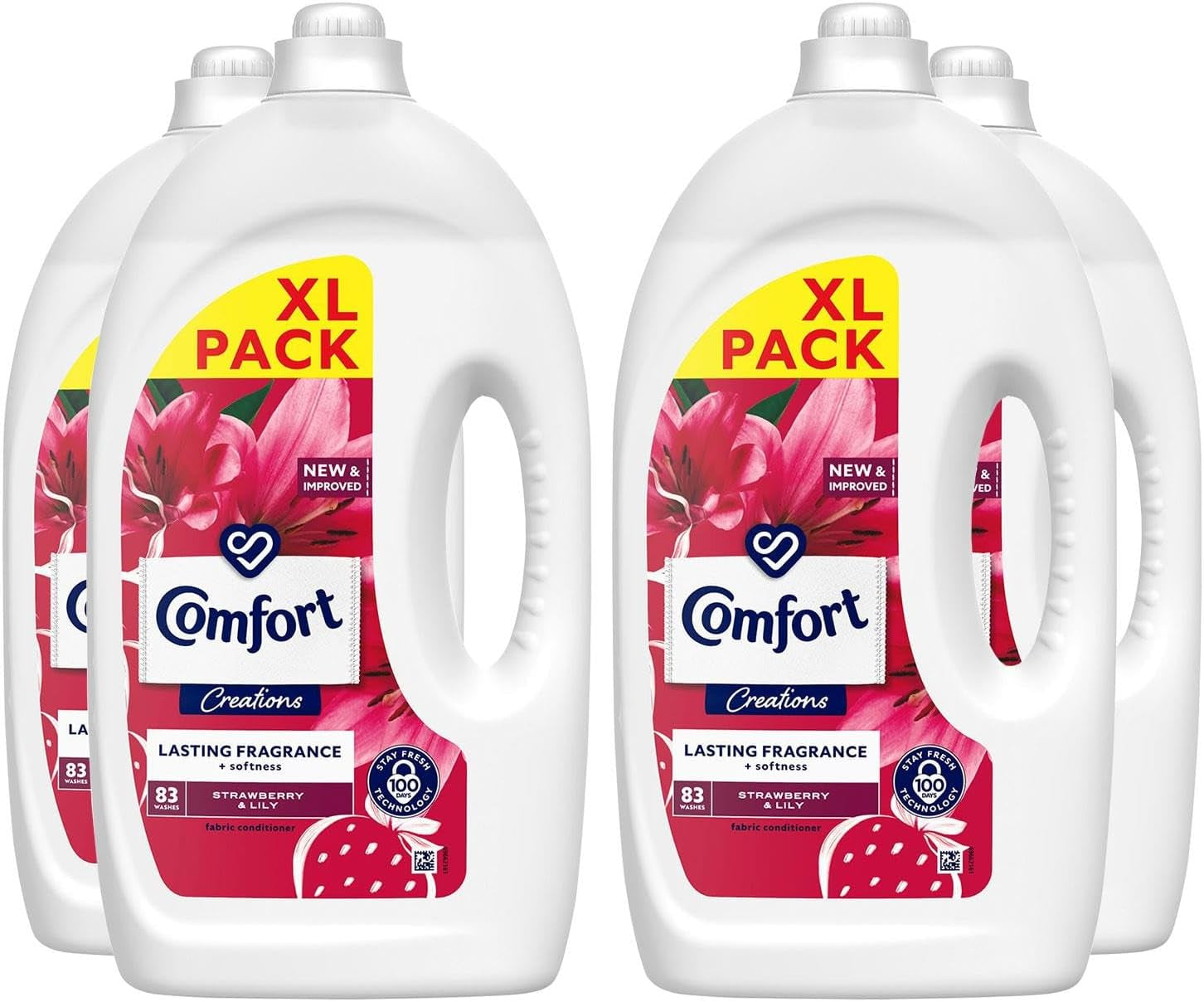 Comfort Sunshiny Days Fabric Conditioner with Stay Fresh Technology for 100 Days of Freshness + Fragrance* 160 Wash 4800Ml, Pack of 1