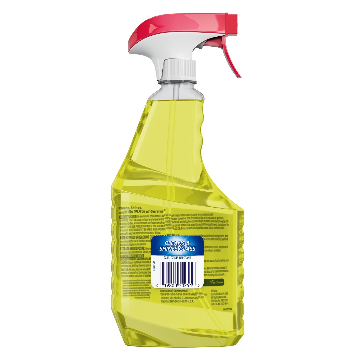 Windex Disinfectant Cleaner Multi-Surface Citrus Fresh, Spray Bottle, 23 Fl Oz