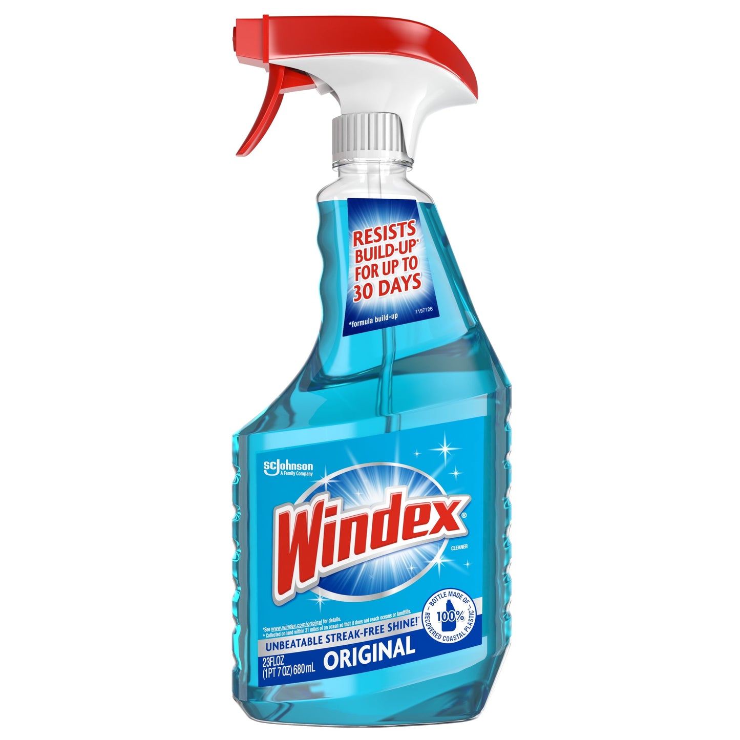 Windex® Glass Window Cleaner, Essential Cleaning Supplies, Original Blue, Spray Bottle, 23 Fl Oz, 1 Count