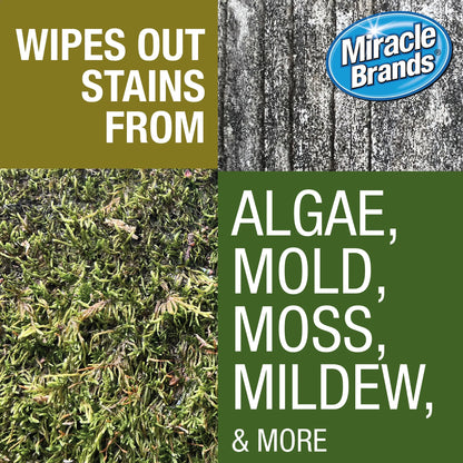 Miracle Brands Outdoor Cleaner 2X Concentrate for Algae, Mold, and Mildew 1 Gallon