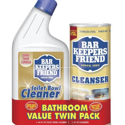 Bar Keeper'S Friend Toilet Bowl & Powder Multi-Purpose Household Cleaner - 2 Count