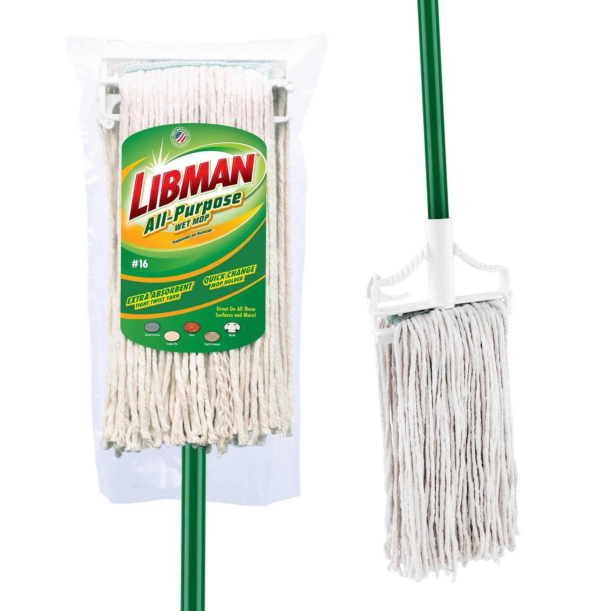 Libman All-Purpose Wet Mop (#16 Head) Cotton Blend